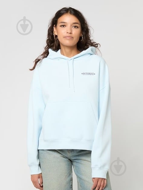 Худи New Balance WT53515FRL р.XL синий - фото 1