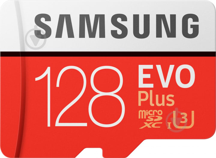 Карта памяти Samsung microSDXC 128 ГБ UHS-I Class 3 (U3) (MB-MC128HA/RU) EVO Plus V2 - фото 1