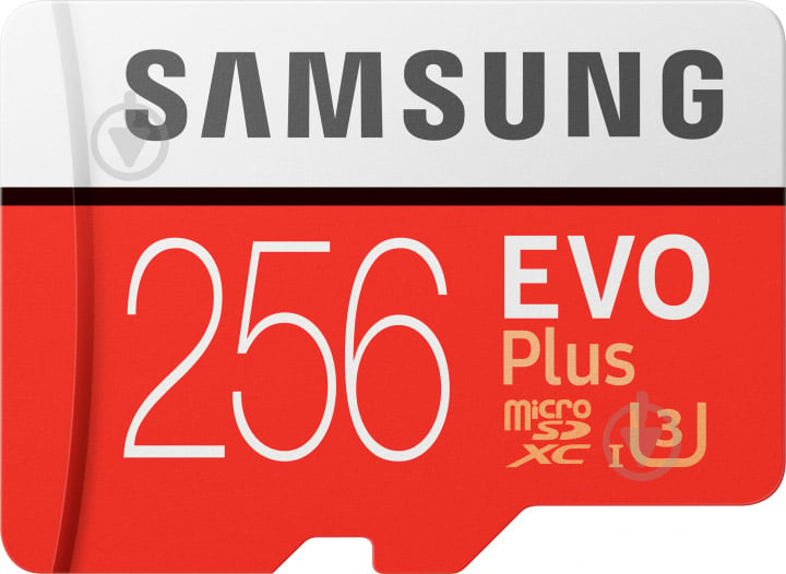 Карта пам'яті Samsung microSDHC 256 ГБ UHS-I (MB-MC256HA/RU) EVO Plus V2 - фото 1