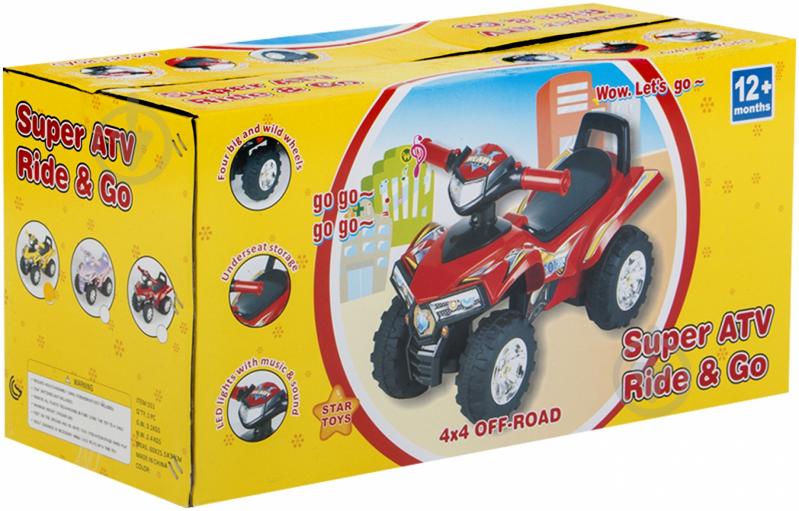 Каталка Smart Trike квадроцикл жовтий 551 - фото 5