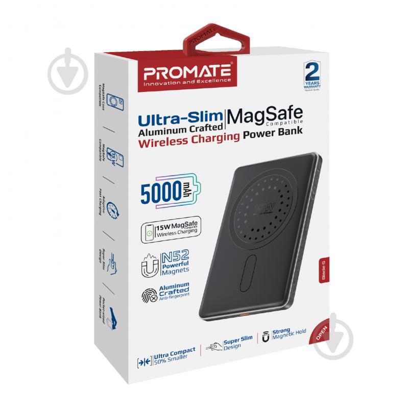 Повербанк Promate Blade-5 5000 mAh black (blade-5.black) - фото 8