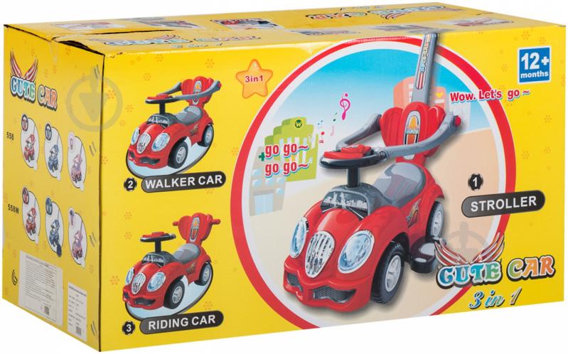 Каталка Ningbo Prince Toys каталка штовхач синій 558W - фото 4