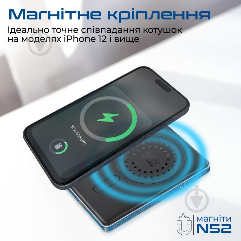Повербанк Promate Blade-5 5000 mAh blue (blade-5.blue) - фото 4 Повербанк Promate Blade-5 5000 mAh blue (blade-5.blue) - фото 4
