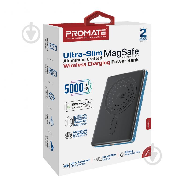 Повербанк Promate Blade-5 5000 mAh blue (blade-5.blue) - фото 8 Повербанк Promate Blade-5 5000 mAh blue (blade-5.blue) - фото 8