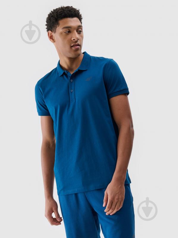 Поло 4F POLO SHIRT M367 р.L синій - фото 1 Поло 4F POLO SHIRT M367 р.L синій - фото 1