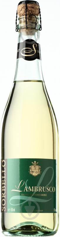 Вино ігристе Sorbello Lambrusco Bianco біле напівсолодке 0,75 л - фото 1