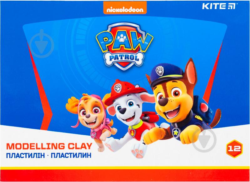 Пластилин восковый 12 цветов Paw Patrol 240 г PAW20-1086 KITE - фото 1