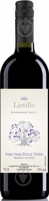 Вино Listillo Vino Semi-Dulce Tinto червоне напівсолодке 0,75 л - фото 1