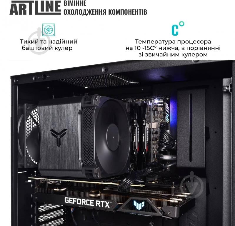 Комп'ютер Artline Silent SL8 Windows 11 Pro (SL8v30Win) black - фото 11