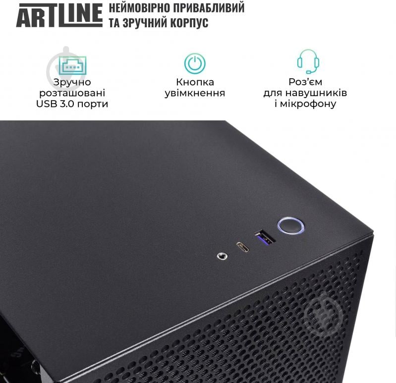 Компьютер Artline Silent SL8 Windows 11 Pro (SL8v31Win) black - фото 9