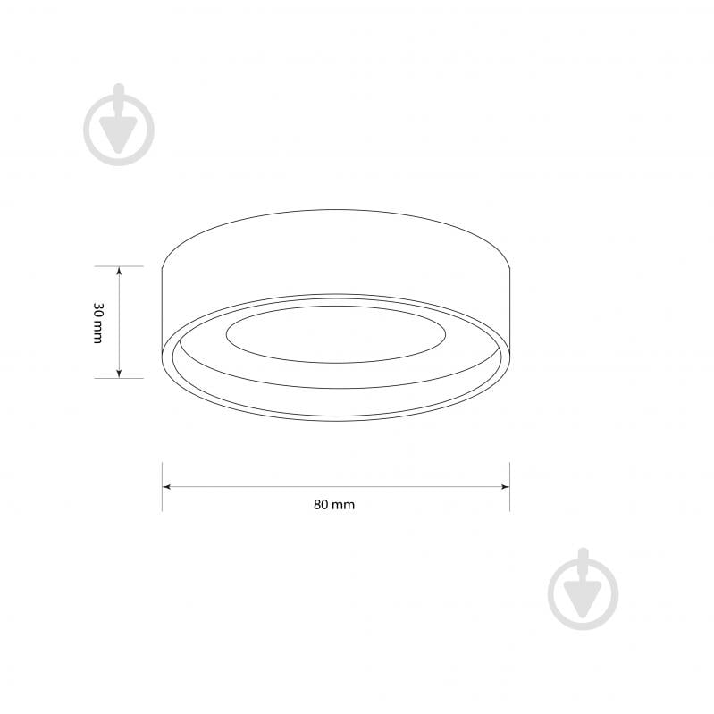 Світильник стельовий LED CONCEPT CROSS 3580 GX53 чорний 3580 - фото 5