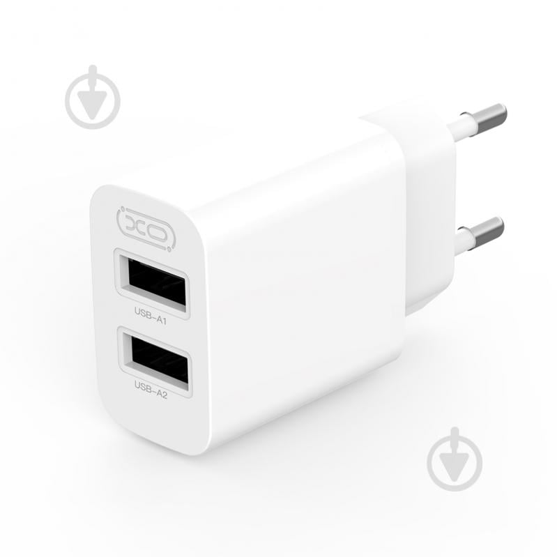Мережевий зарядний пристрій Xo L109 12W 2хUSB-A - фото 2