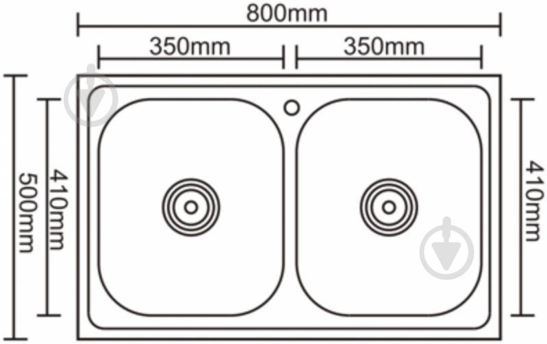 Мойка для кухни Mixxen MX8050DK - фото 2