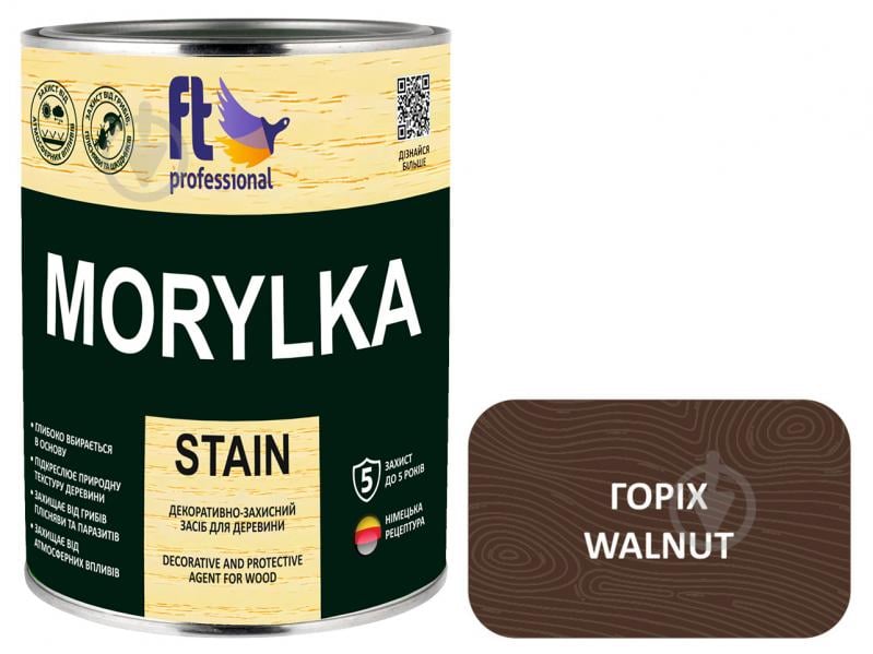 Захисний засіб FT Professional MORYLKA STAIN горіх мат 0,9 л - фото 1