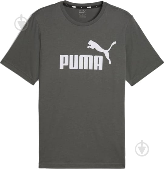 Футболка Puma ESS LOGO TEE 58666769 р.3XL серый - фото 1