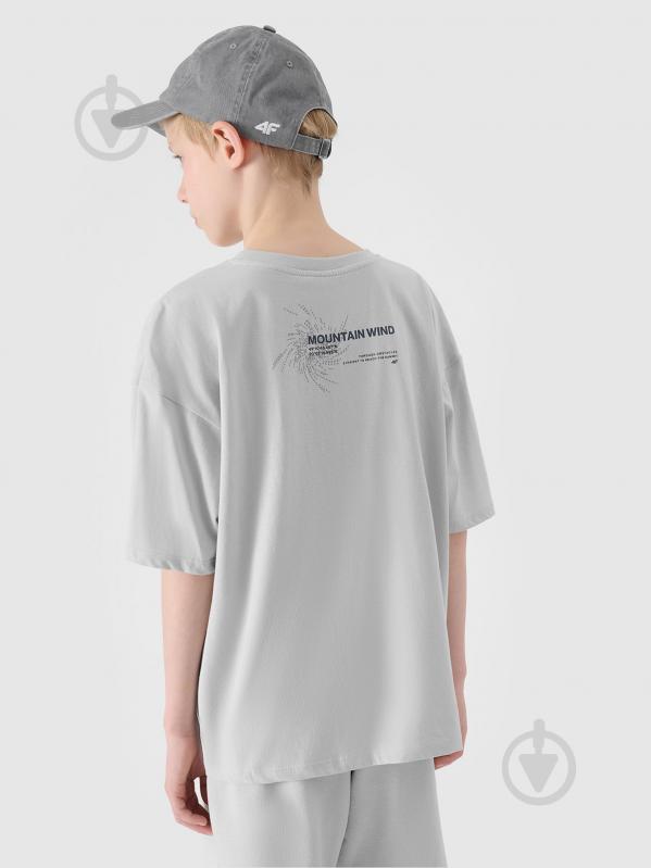 Футболка 4F TSHIRT M1879 р.140 серый - фото 2