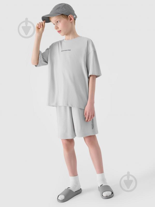 Футболка 4F TSHIRT M1879 р.140 серый - фото 3