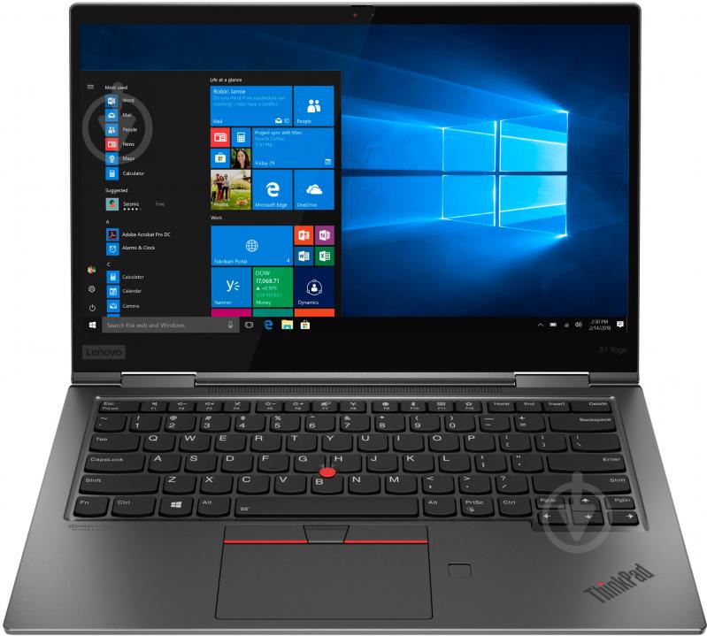 Ноутбук Lenovo ThinkPad X1 Yoga 4th Gen Transformer 14" (20QF001URT) grey - фото 1