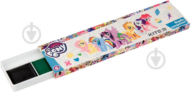 Краски акварельные My Little Pony 6 цветов в картонной упаковке lp19-040 KITE - фото 2