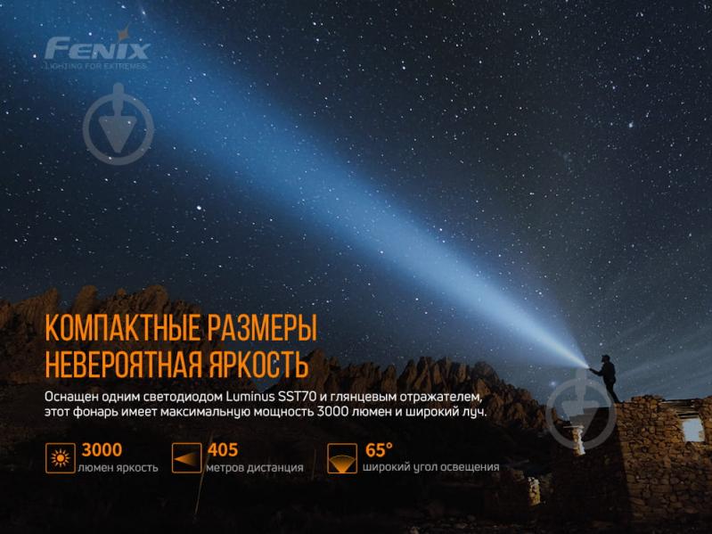 Ліхтар Fenix ручний тактичний PD40R CREE XHP70 LED - фото 7