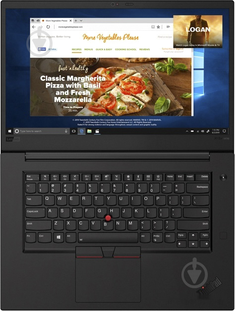 Ноутбук Lenovo ThinkPad X1 Extreme Gen 2 15,6" (20QV000XRT) black - фото 5