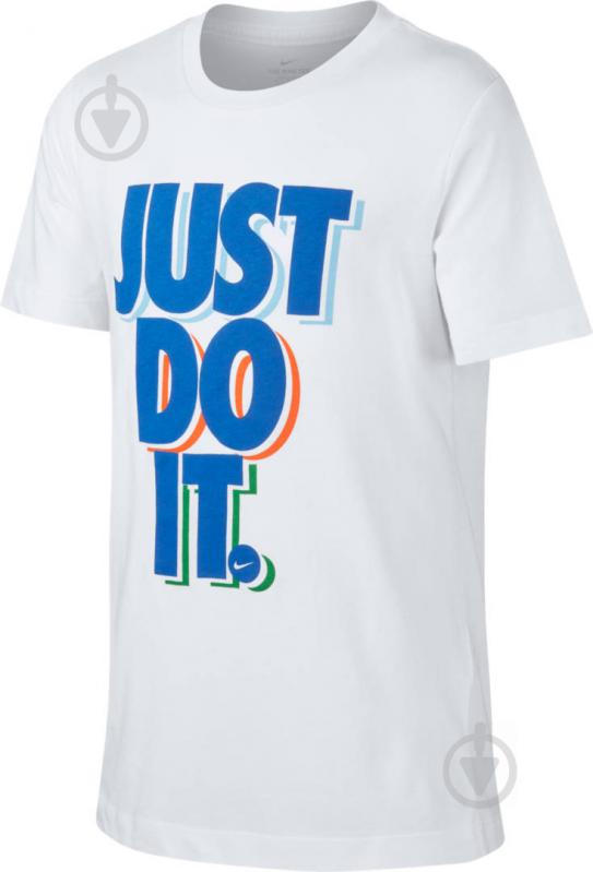 Футболка Nike U NSW TEE JDI STACK CU4569-100 р.M белый - фото 1