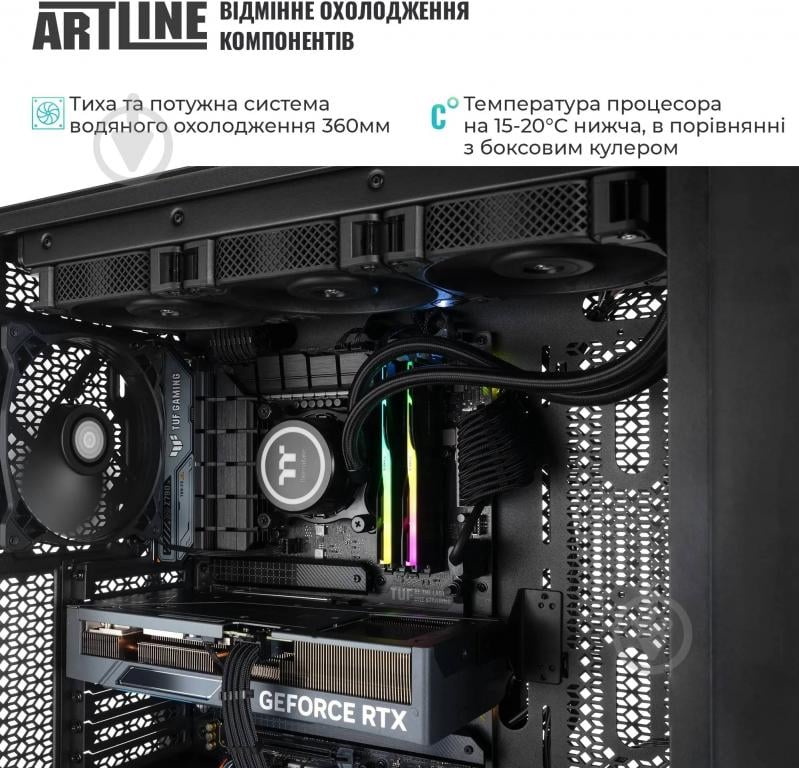 Графическая станция Artline WorkStation W97 Windows 11 Pro (W97v38Win) black - фото 9