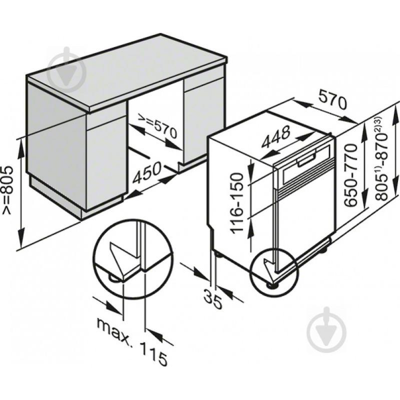 Вбудовувана посудомийна машина Miele G 4620 Sci 21462057UA - фото 3