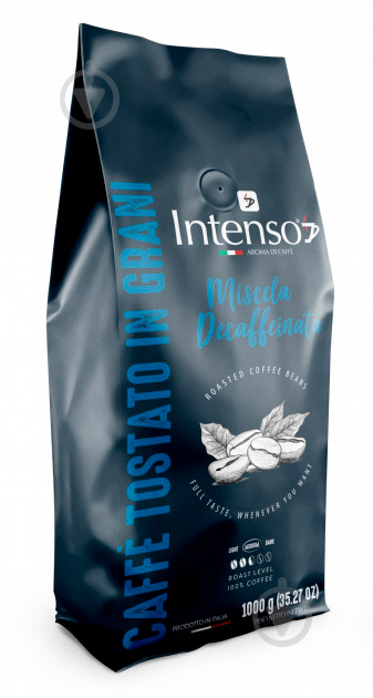 Кофе в зернах Intenso Decaffeinato 1000 г - фото 1