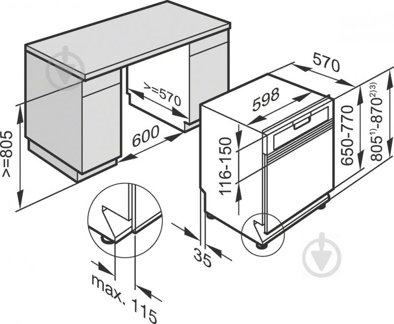 Вбудовувана посудомийна машина Miele G 4203 SCi 21420347UA - фото 3