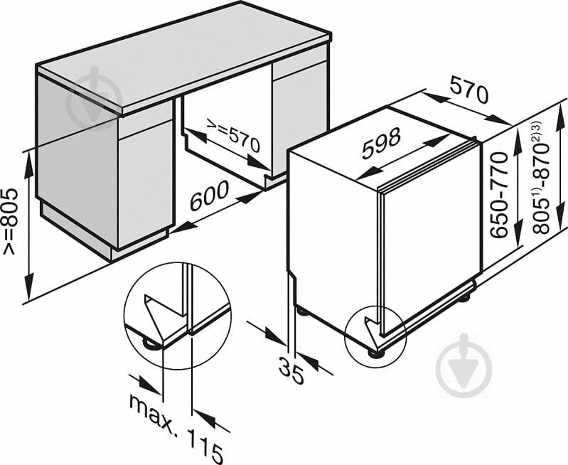 Встраиваемая посудомоечная машина Miele G 4263Vi 21426361UA - фото 4