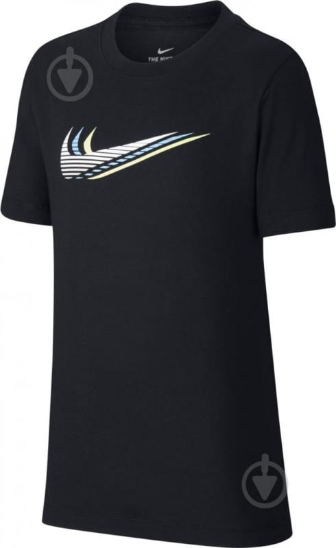 Футболка Nike U NSW TEE TRIPLE SWOOSH CU4572-010 р.S черный - фото 1