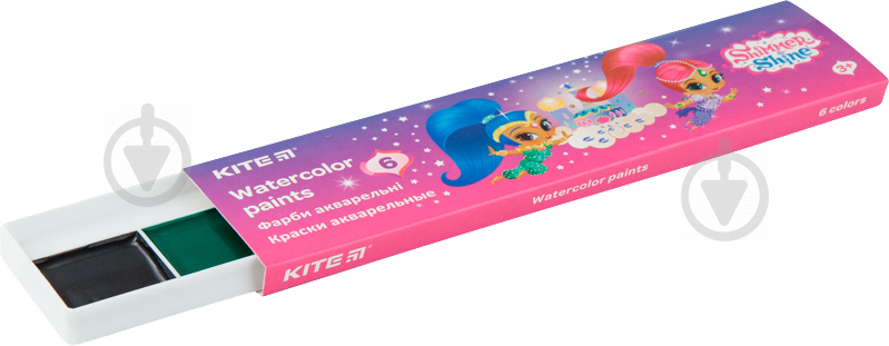 Фарби акварельні Shimmer&Shine 6 кольорів в картонній упаковці SH20-040 KITE - фото 2