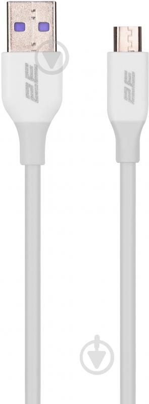 Кабель 2E USB — microUSB Glow 1 м белый (2E-CCAM-WH) - фото 1 Кабель 2E USB — microUSB Glow 1 м белый (2E-CCAM-WH) - фото 1