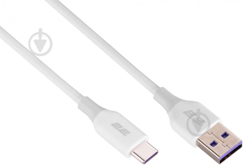 Кабель 2E USB-A - USB-C Glow 1 м white (2E-CCAC-WH) - фото 2