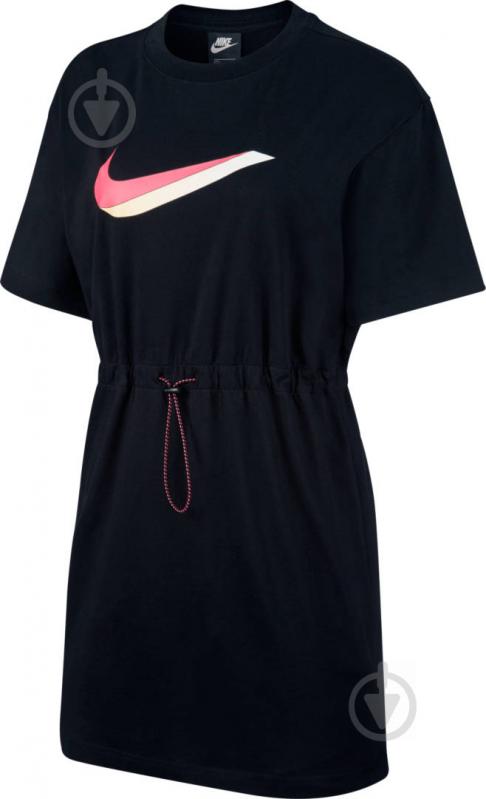 Платье Nike W NSW ICN CLSH DRESS SS CU5172-010 р. L черный - фото 1