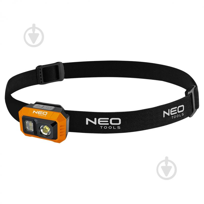 Ліхтарик на голову NEO tools (99-115) чорно-помаранчевий - фото 1 Ліхтарик на голову NEO tools (99-115) чорно-помаранчевий - фото 1
