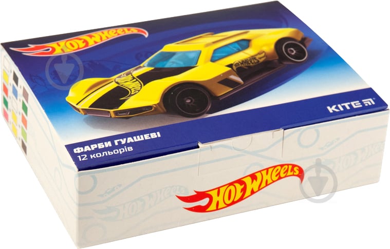 Гуаш Hot Wheels 12 кольорів HW19-063 KITE - фото 1