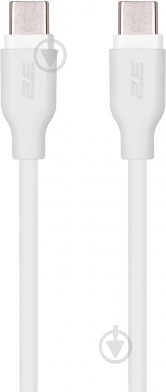 Кабель 2E USB-C — USB-C Glow 60W 1 м белый (2E-CCCC-WH) - фото 1 Кабель 2E USB-C — USB-C Glow 60W 1 м белый (2E-CCCC-WH) - фото 1