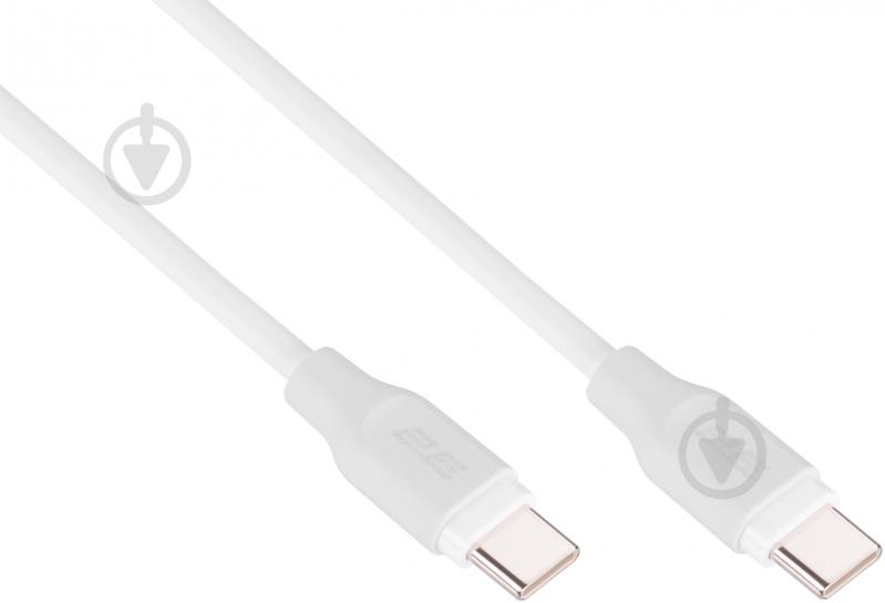 Кабель 2E USB-C — USB-C Glow 60W 1 м белый (2E-CCCC-WH) - фото 2 Кабель 2E USB-C — USB-C Glow 60W 1 м белый (2E-CCCC-WH) - фото 2