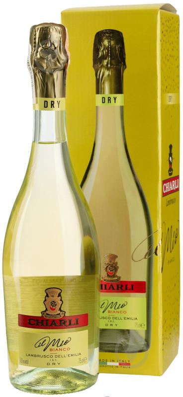 Вино игристое Chiarli Lambrusco dell 'Emilia Bianco Dry сухое 0,75 л - фото 1