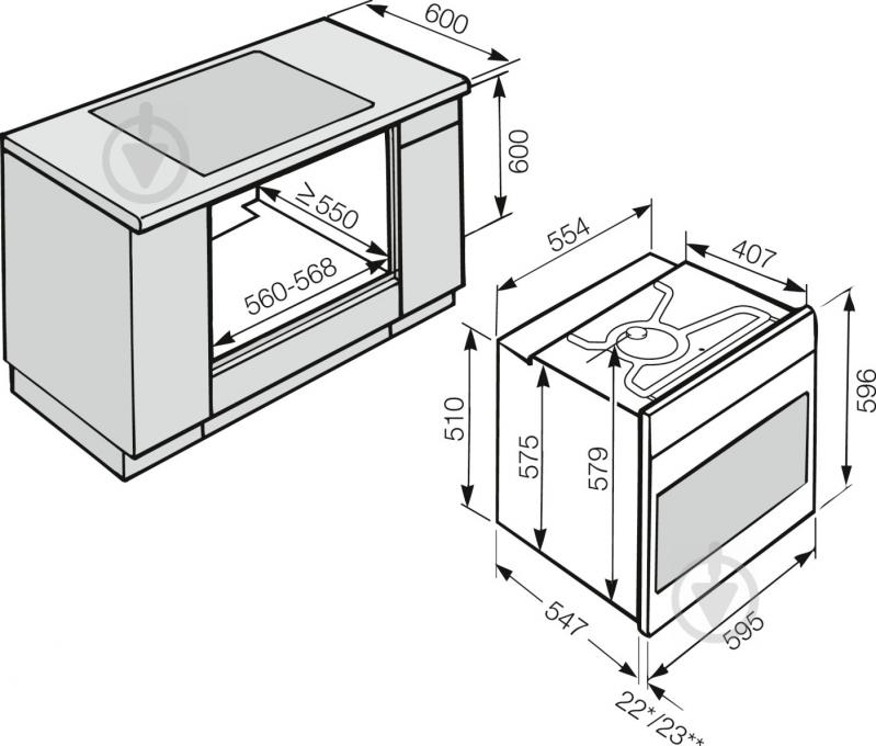 Духова шафа Miele H2661B RU BRWS 22266112RU - фото 4