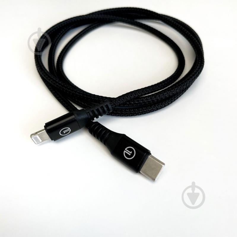 Кабель OneLounge 1Power MFi USB-C to Lightning 1,2 м black (14046) - фото 4 Кабель OneLounge 1Power MFi USB-C to Lightning 1,2 м black (14046) - фото 4
