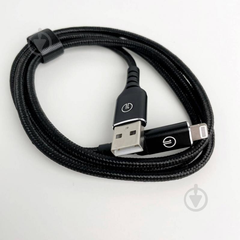 Кабель OneLounge 1Power MFi Lightning to USB 1,2 м black (13899) - фото 4 Кабель OneLounge 1Power MFi Lightning to USB 1,2 м black (13899) - фото 4