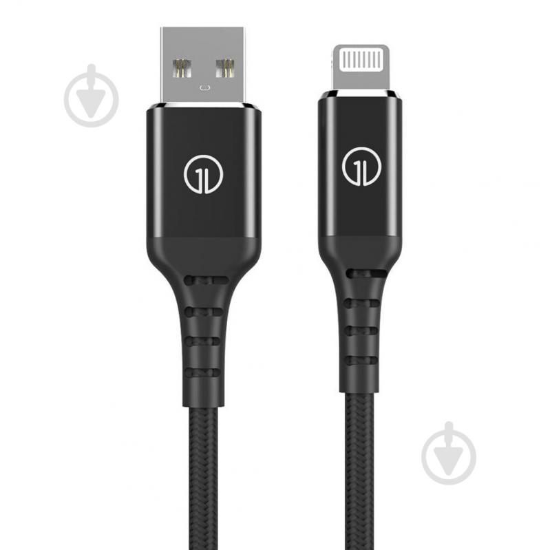 Кабель OneLounge 1Power MFi Lightning to USB 1,2 м black (13899) - фото 1 Кабель OneLounge 1Power MFi Lightning to USB 1,2 м black (13899) - фото 1