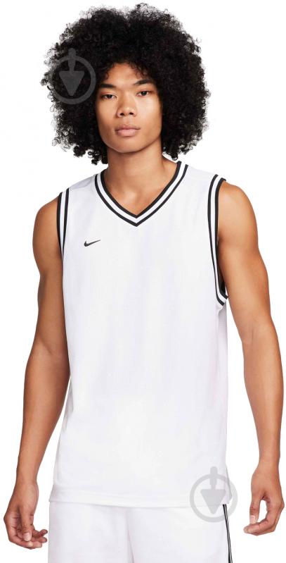 Майка Nike M NK DF DNA JERSEY FQ3707-100 р.2XL белый - фото 1