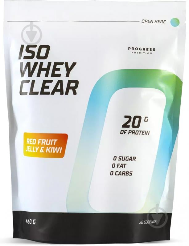 Протеїн Progress Nutrition SS24 Iso Whey Clear from 86% protein (ВИТ-183853) Red Fruit Jelly & Kiwi 460 г - фото 1