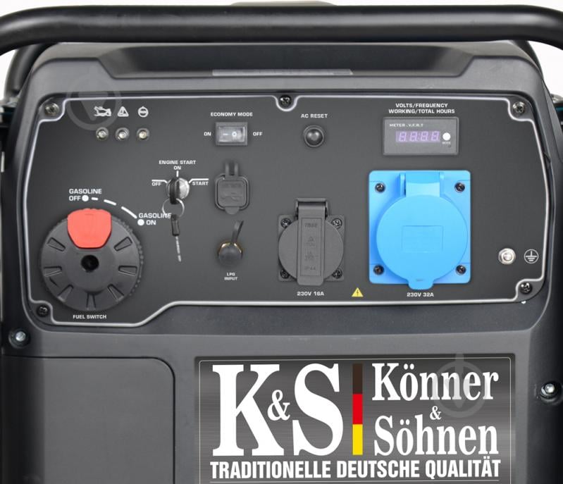 Генератор комбинированный Konner&Sohnen 7,2 кВт / 8 кВт 230 В KS 8100i E G - фото 13