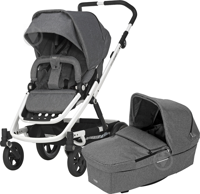 Коляска универсальная 2 в 1 Britax Go Next Grey melange 2000023644 - фото 1