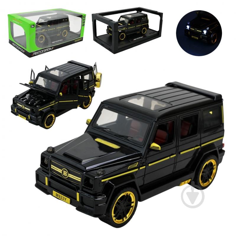 Машинка Автопром 1:24 черная AP7719 - фото 1 Машинка Автопром 1:24 черная AP7719 - фото 1